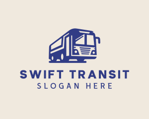 Transit - Tour Bus Vehicle Transport logo design