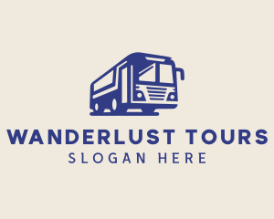 Tour Bus Vehicle Transport logo design