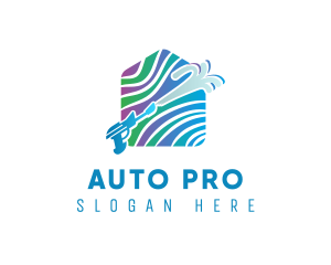 Power Wash - House Power Cleaning logo design