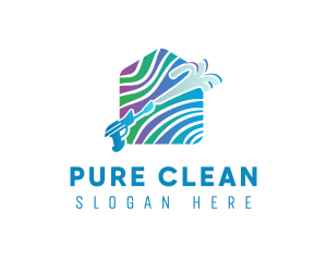 House Power Cleaning logo design