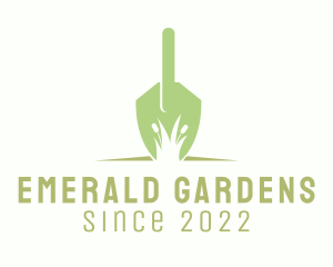 Shovel Lawn Maintenance  logo design