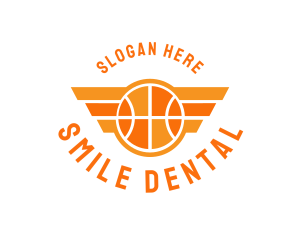 Basketball Wing Emblem Logo