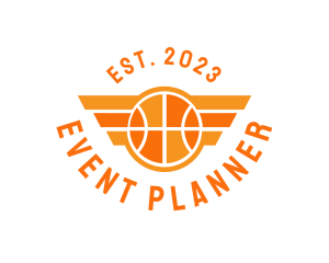 Player - Basketball Wing Emblem logo design