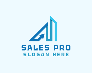 Real Estate Sales Arrow logo design