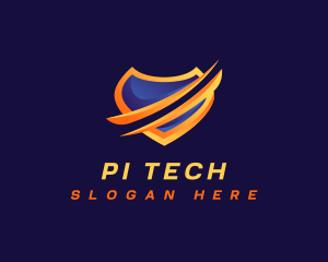 Shield Tech Security logo design