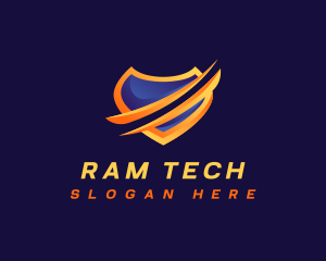 Shield Tech Security logo design