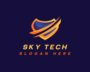 Shield Tech Security logo design