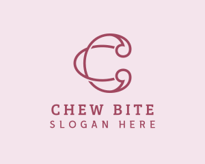 Pink Premium Letter C logo design