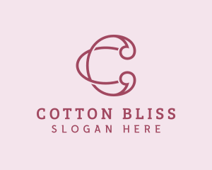 Pink Premium Letter C logo design