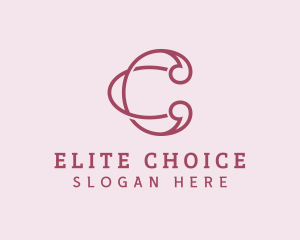 Premium - Pink Premium Letter C logo design