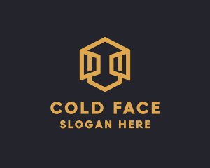 Digital Abstract Face logo design