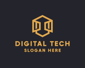 Digital - Digital Abstract Face logo design
