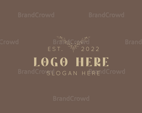 Gold Elegant Wordmark Logo