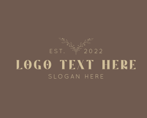Gardening - Gold Elegant Wordmark logo design