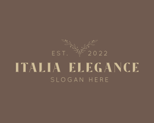 Gold Elegant Wordmark  logo design