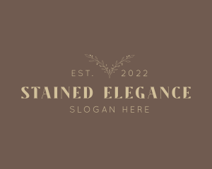 Gold Elegant Wordmark  logo design