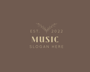 Vlog - Gold Elegant Wordmark logo design