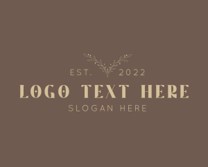 Gold Elegant Wordmark  Logo