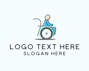 Physio - Wheelchair Disability Care logo design