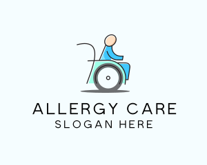 Wheelchair Disability Care logo design