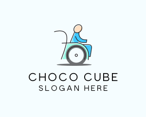 Hospice - Wheelchair Disability Care logo design