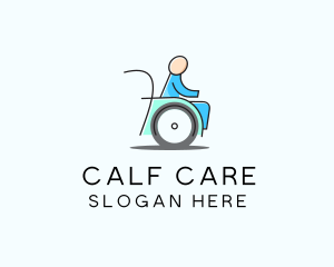 Wheelchair Disability Care logo design