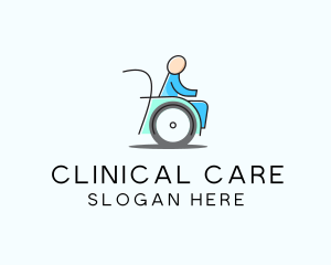 Wheelchair Disability Care logo design