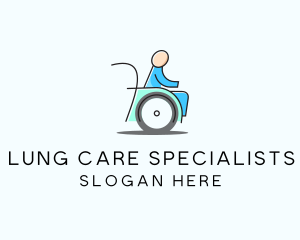 Wheelchair Disability Care logo design