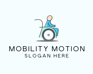 Wheelchair - Wheelchair Disability Care logo design
