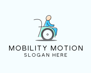 Wheelchair Disability Care logo design