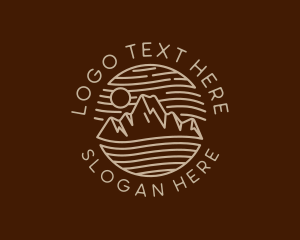 Explore - Mountain Travel Adventure logo design