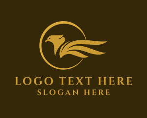 Aviation - Luxury Eagle Bird logo design