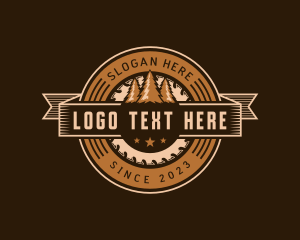 Joinery - Chainsaw Woodwork Carpentry logo design