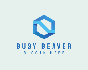 Corporate Geometric Hexagon logo design