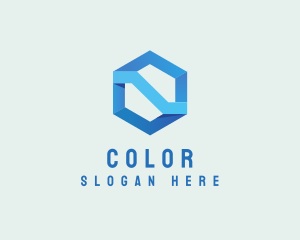 Corporate Geometric Hexagon logo design