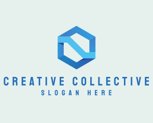 Corporate Geometric Hexagon logo design