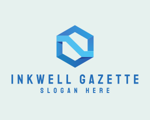 Corporate Geometric Hexagon logo design
