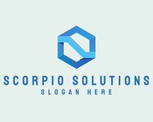 Corporate Geometric Hexagon logo design