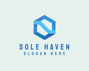 Corporate Geometric Hexagon logo design