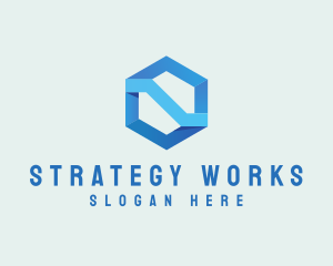 Corporate Geometric Hexagon logo design