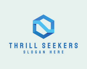 Corporate Geometric Hexagon logo design