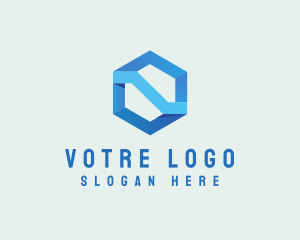 Pr - Corporate Geometric Hexagon logo design