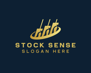 Stocks - Stock Market Trading Graph logo design