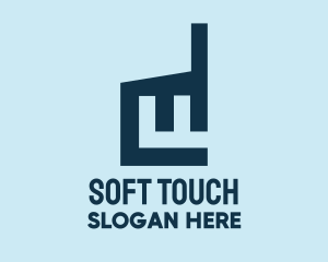 Touch - Finger Pointing Factory logo design