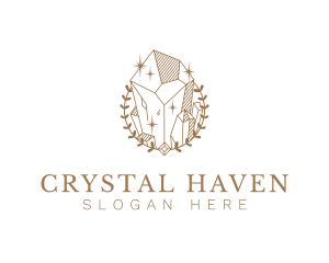 Crystals - Elegant Diamond Jewelry logo design