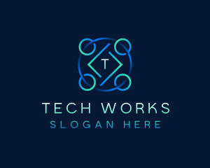 Startup Tech Developer logo design