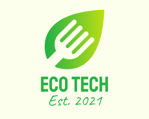 Ecosystem - Organic Food Fork logo design