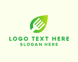 Organic - Organic Food Fork logo design