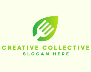 Organic Food Fork  logo design