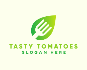 Organic Food Fork  logo design